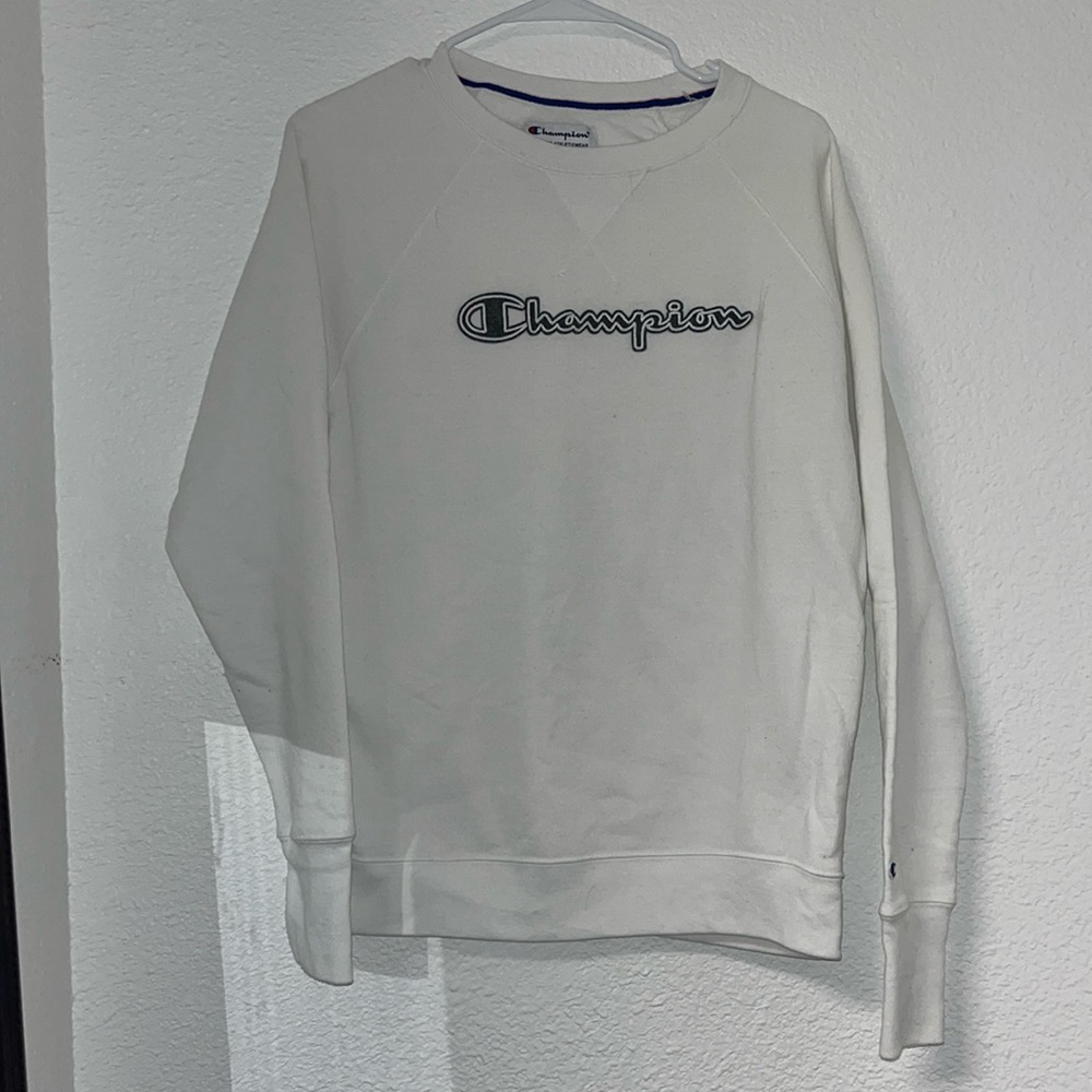 White champion sweater